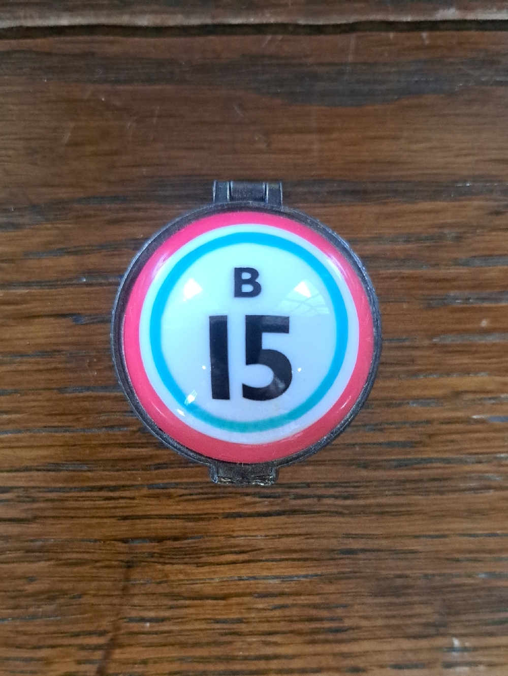 Bingo Ball - Porcelain Hinged Trinket Box